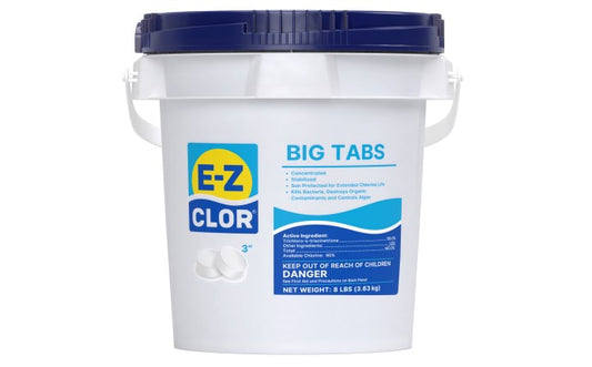 8 lb 3" Big Tabs Sanitizer Unwrapped Pail